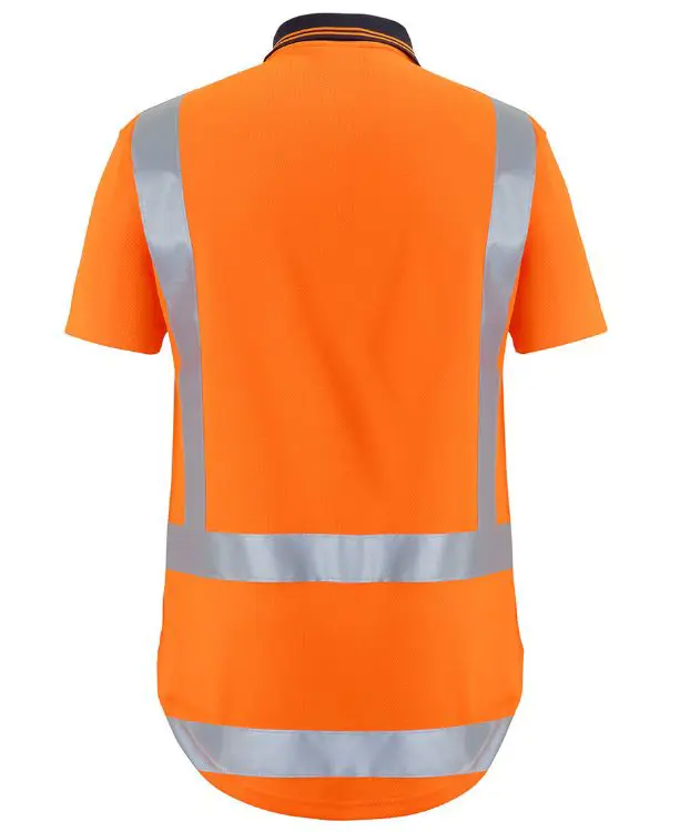 Picture of JB's Hv (D+N) S/S Non Cuff Ttmcw Trad Polo Orange