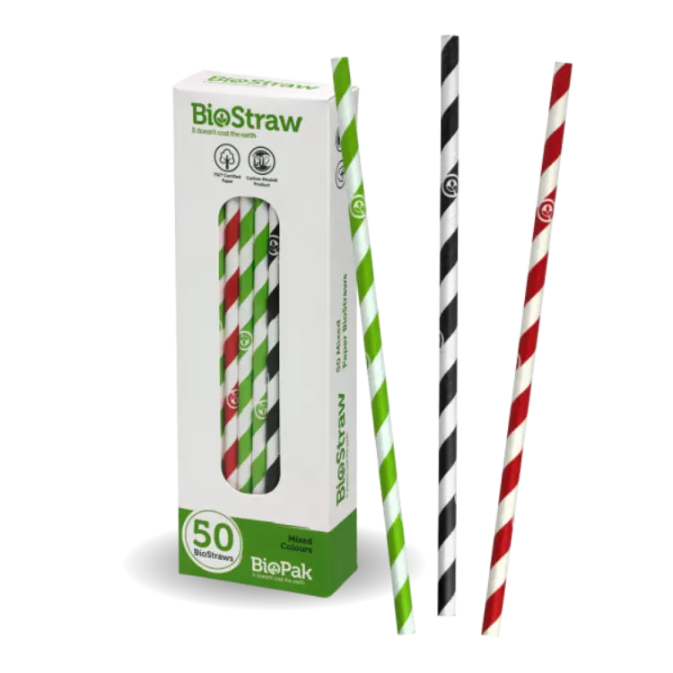 Picture of Mixed regular straws - 50pk - mixed