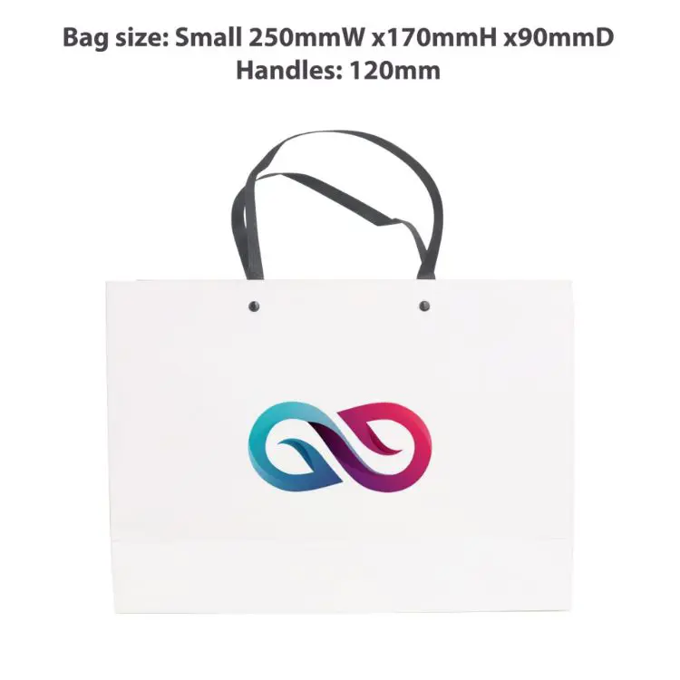 Picture of Small Crosswise Paper Bag with Knitted Handle(250 x 170 x 90mm)