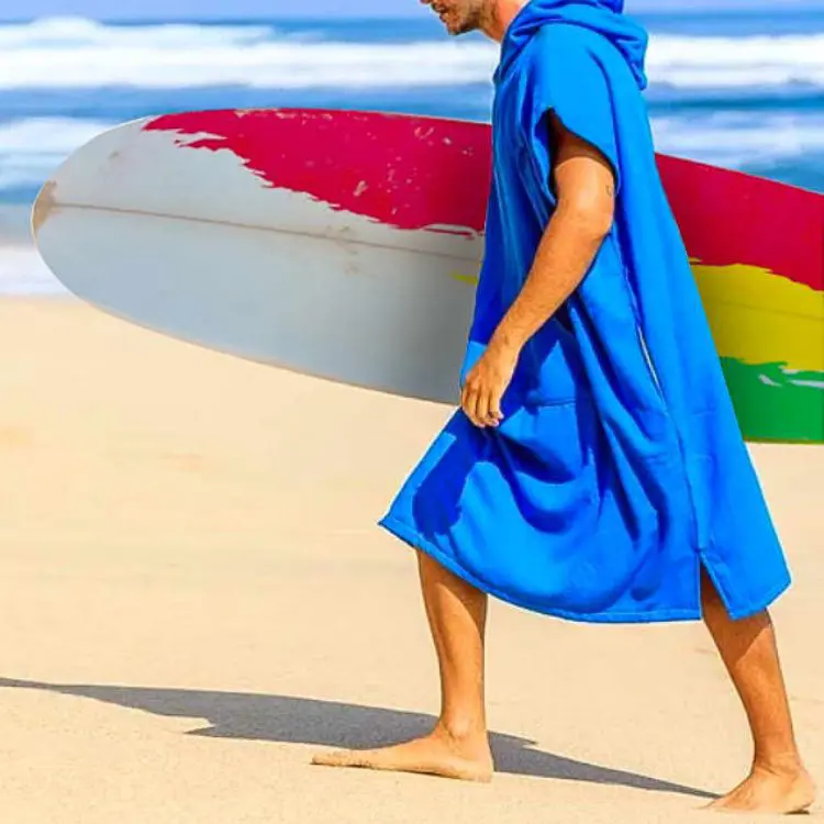Picture of 100% Cotton Sublimation Hoody Towel Surf Poncho