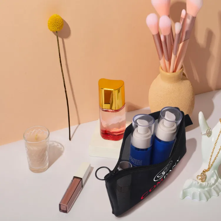 Picture of Nylon Mesh Flat Cosmetic Bag