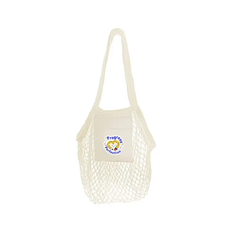 Picture of Mesh Foldaway Cotton Tote bag