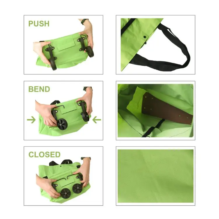Picture of 2 in 1 Collapsible Shopping Trolley Bag