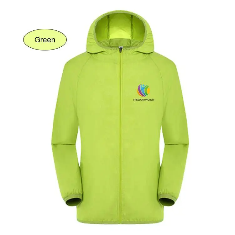 Picture of Unisex Adult 100% Polyester Jacket with Sun Protection and Hood