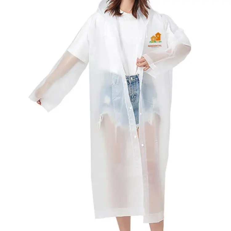 Picture of Reusable Adult EVA Digital Print Raincoat