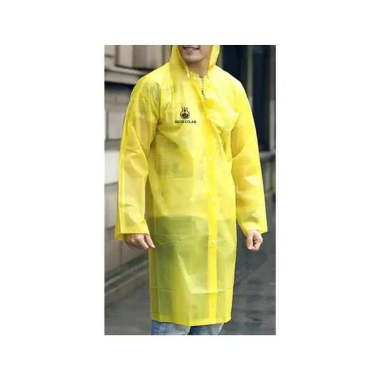 Picture of Reusable Adult PEVA Screen Print Raincoat