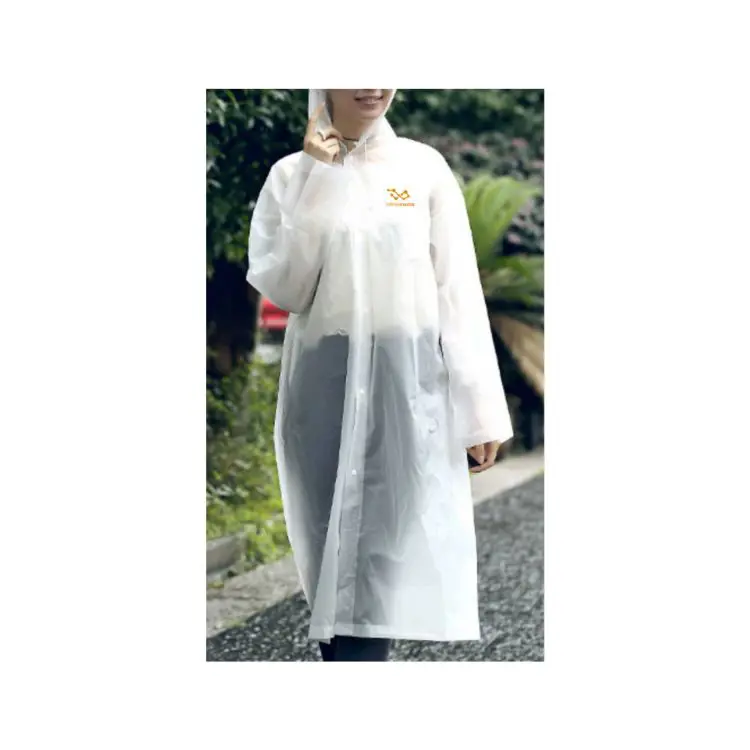 Picture of Reusable Adult PEVA Screen Print Raincoat