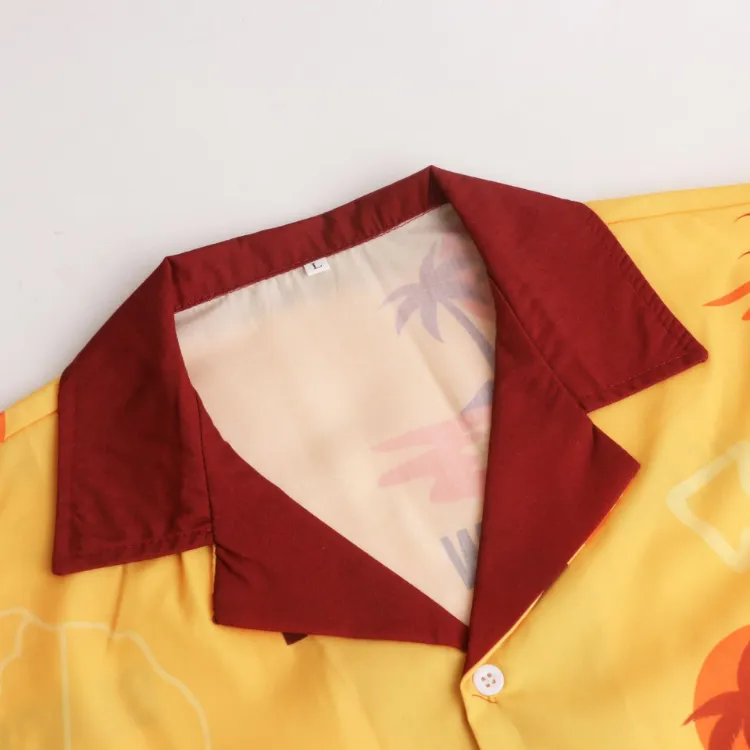 Picture of Men's Sublimated Imitation Cotton Cuban Collar Shirt