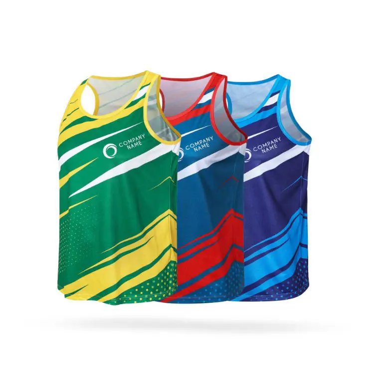Picture of 100% Polyester Sublimated Sports Singlet
