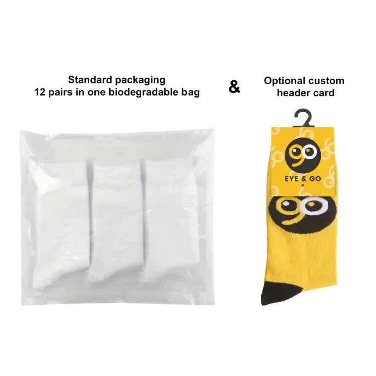 Picture of Crew Custom Pattern Woven Bamboo Socks