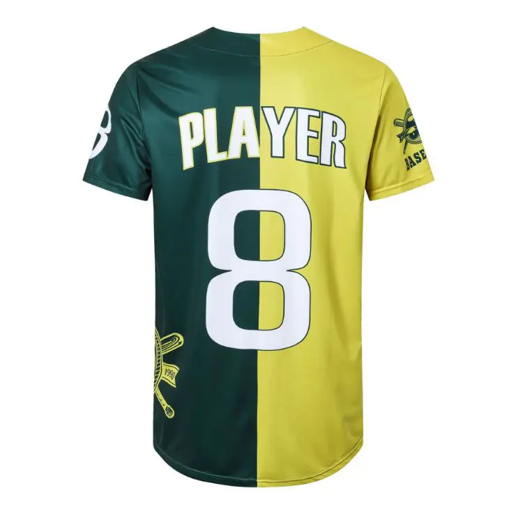 Picture of Men's 100% Polyester Sublimated Full-Button Baseball Jersey