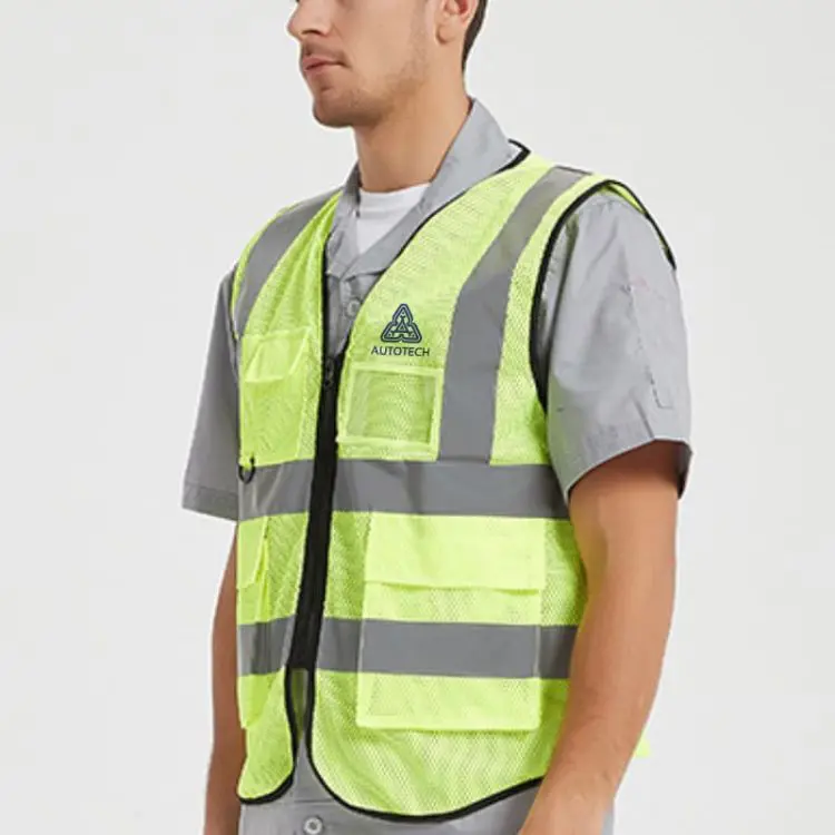 Picture of Unisex Adults Hi-Vis Vest With Reflective Tapes and Functional Pockets