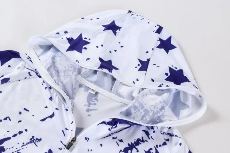 Picture of Men's Polyester Spandex Sublimated 1/4 Zip Fishing Hood Shirt