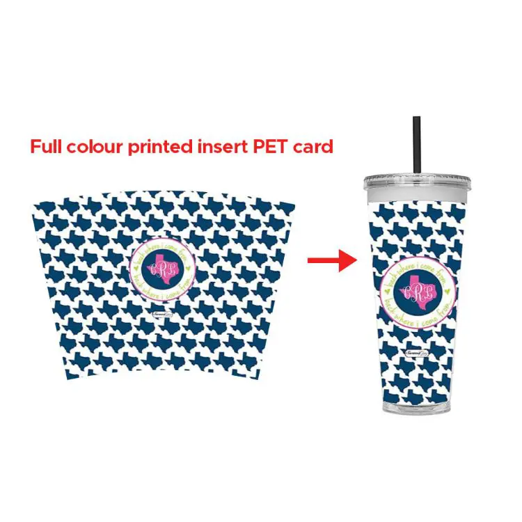 Picture of 24oz Plastic Cups with Lids & Straws