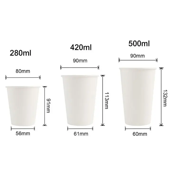 Picture of Custom Disposable Single Wall Paper Cups