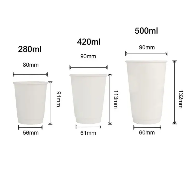 Picture of Custom Disposable Double Wall Paper Cups