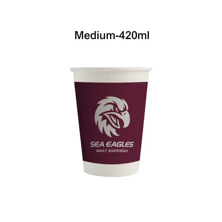 Picture of Home Compostable Aqueous Single Wall Paper Cups