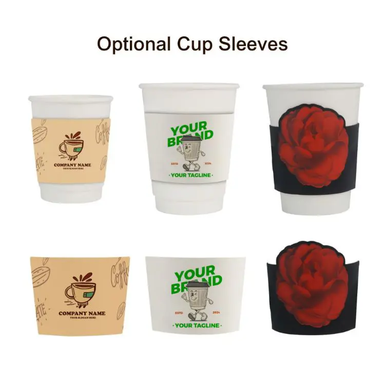 Picture of Home Compostable Aqueous Double Wall Paper Cups