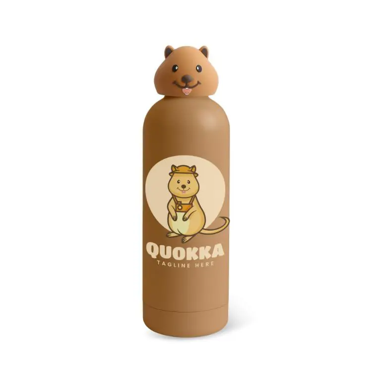 Picture of Double Wall Vacuum Bottle with Animal Head