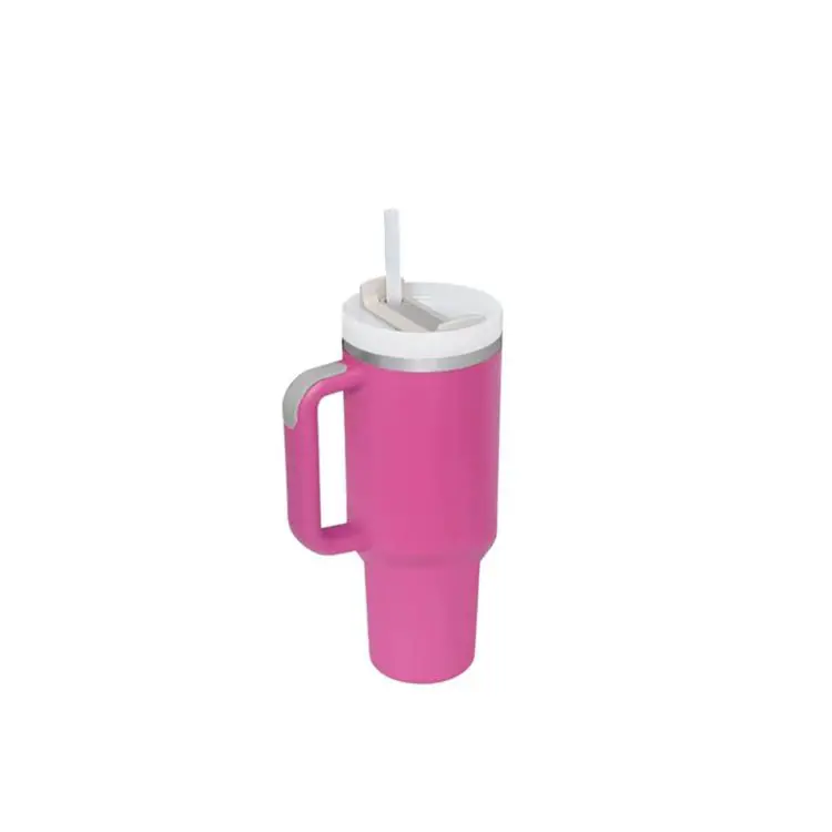 Picture of 1.2L Stainless Steel Tumbler with Lid and Straw