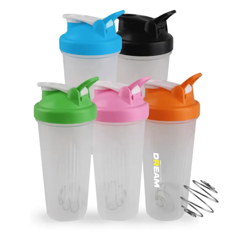 Picture of BPA Free Fitness Shaker Bottle with Loop 600ml