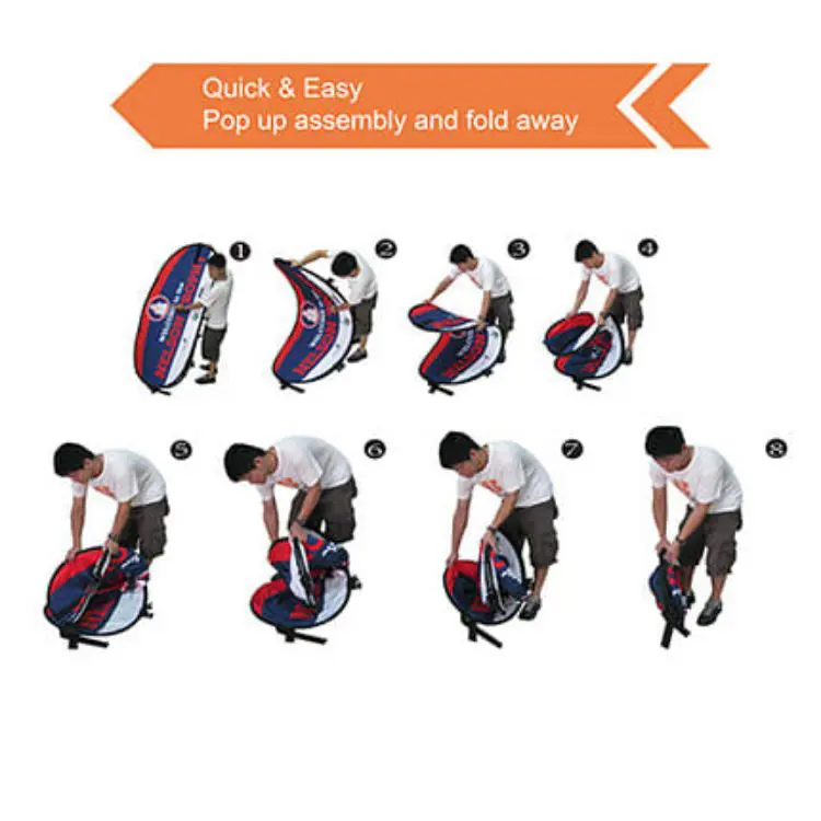 Picture of Bean Shaped Pop Up Banners (Small)