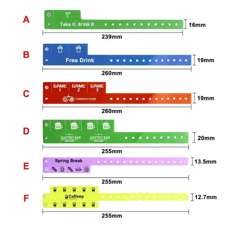 Picture of Tabbed Disposable PVC Wristband