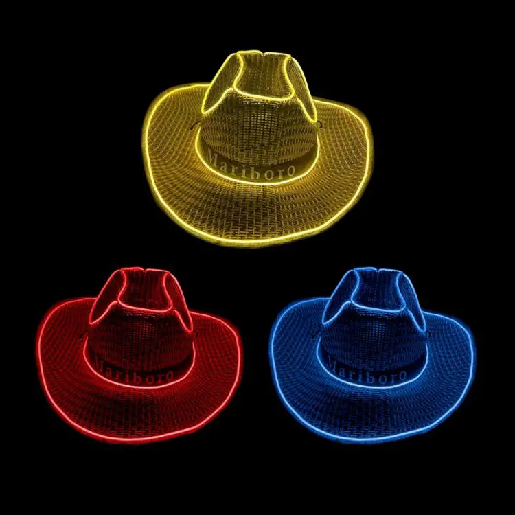 Picture of Light Up Straw Hats