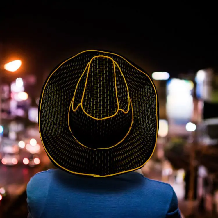 Picture of Light Up Straw Hats