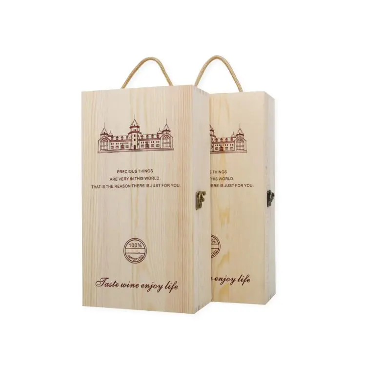Picture of Double Bottle Wooden Wine Box