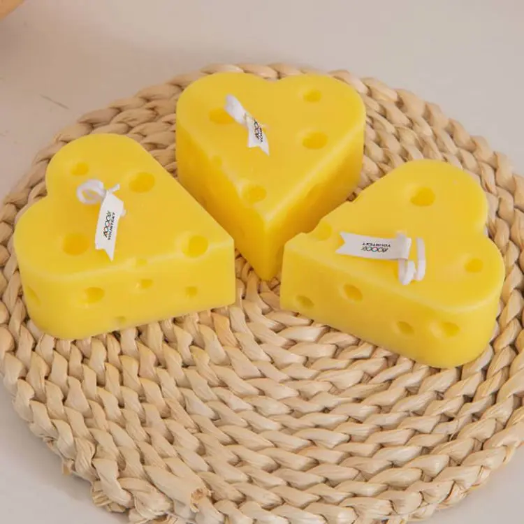 Picture of Heart Cheese Shape Candles
