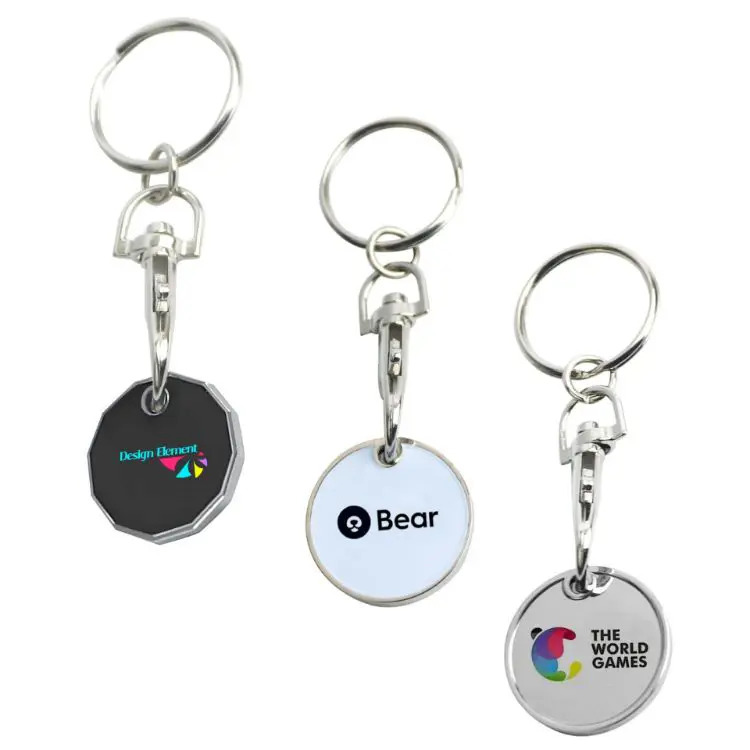 Picture of Printed Trolley Coin Keyring