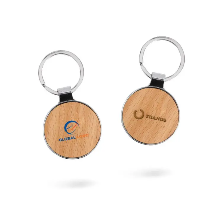 Picture of Round Wooden Keyring