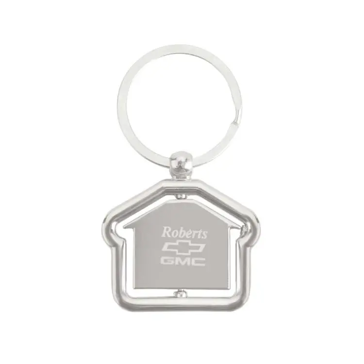 Picture of Spinning House Metal Keyring