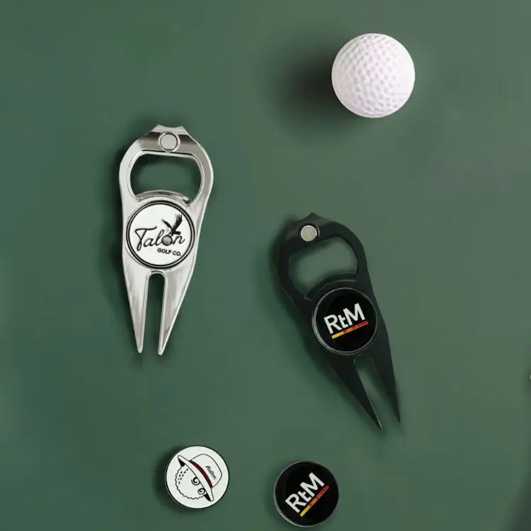 Picture of Golf Divot with Ball Marker and Bottle Opener