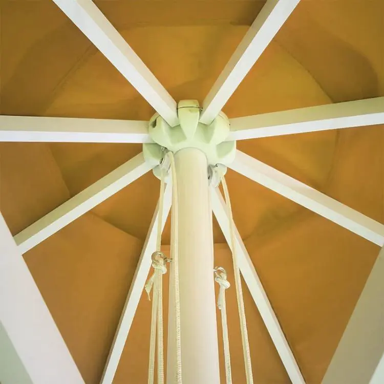 Picture of 3x3m Round Sublimation Market Umbrellas With Valances