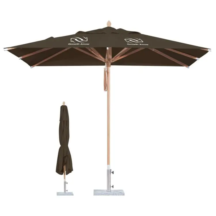 Picture of 4x4m Wind-resistant Square Stock Colour Outdoor Umbrella