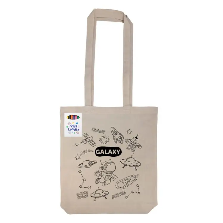 Picture of Get Crafty Folding Calico Bag and Crayons