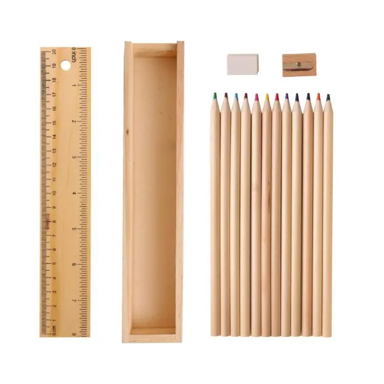 Picture of 12 Color Wooden Pencil Set