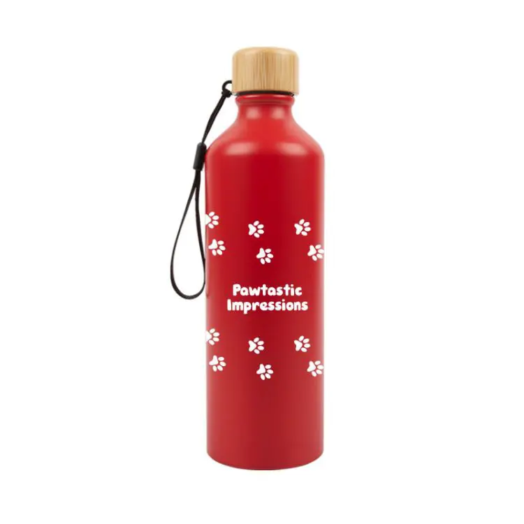 Picture of Gelato Aluminium Bottle with Bamboo Lid