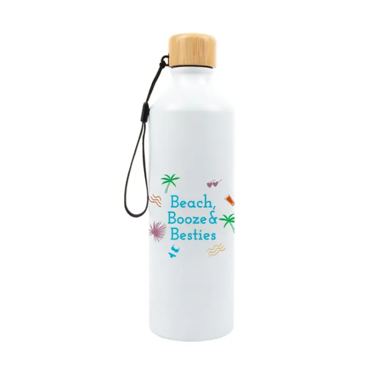 Picture of Gelato Aluminium Bottle with Bamboo Lid
