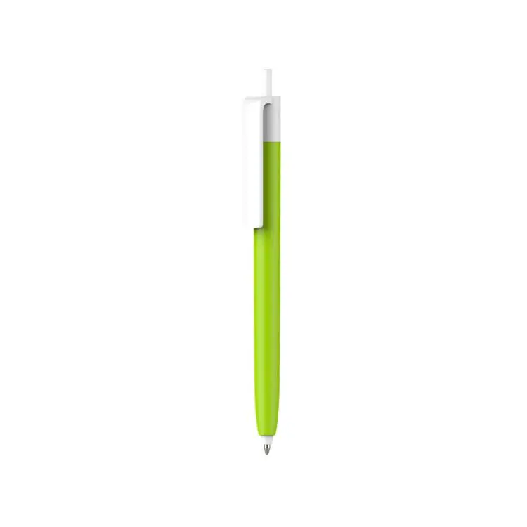 Picture of Push Button Pen - Colour Barrel with Creamy White Cap