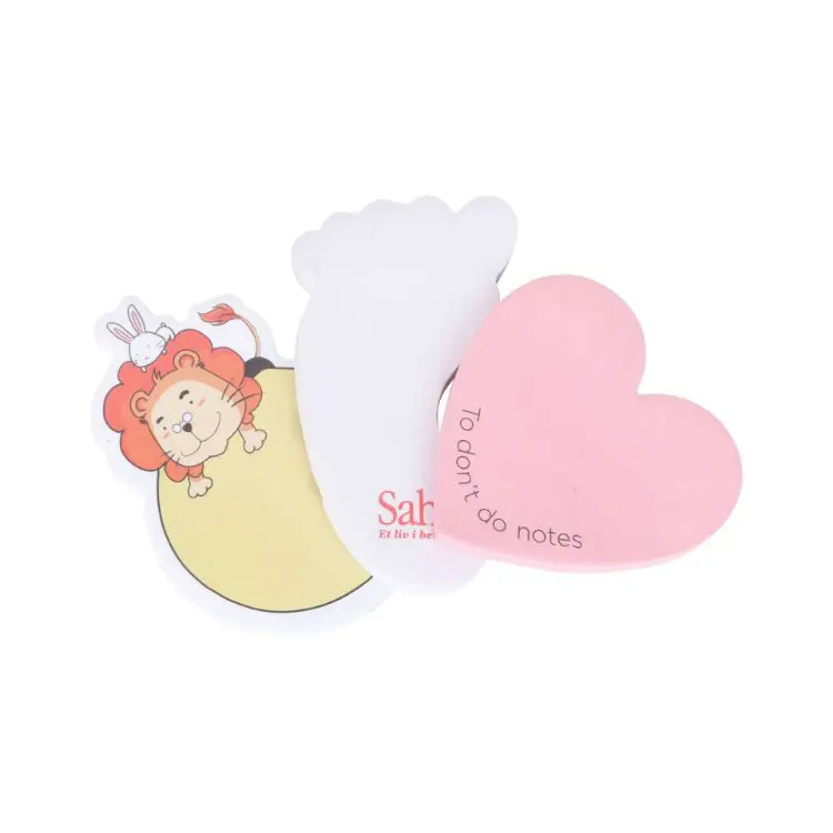 Picture of Custom Shaped Sticky Note Memo Pads