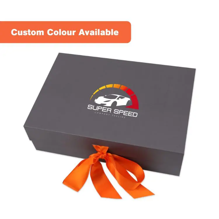 Picture of Small Foldable Magnetic Box with Ribbon