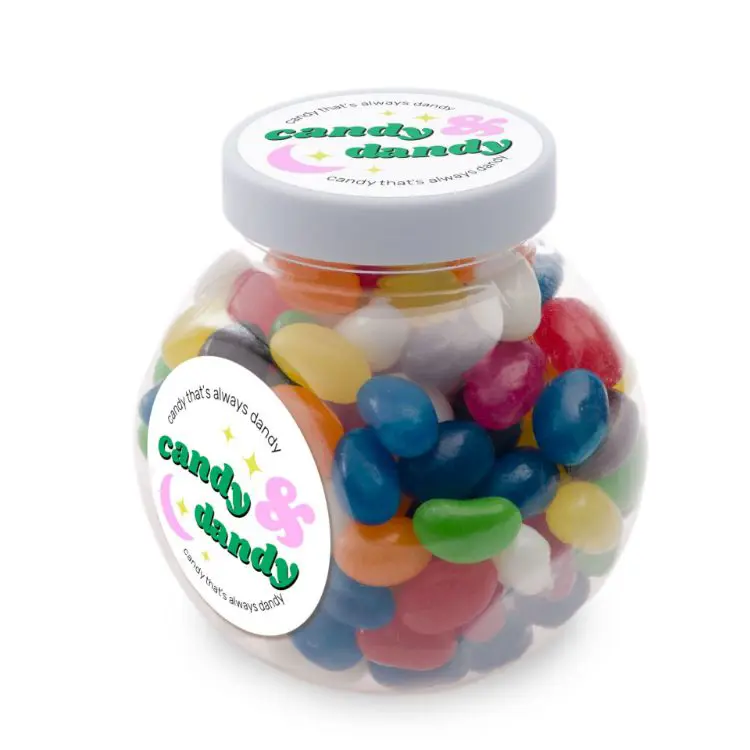 Picture of Assorted Colour Mini Jelly Beans in Container