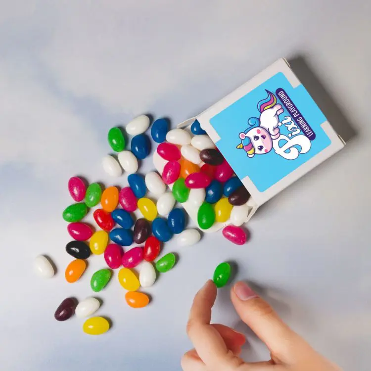 Picture of Assorted Colour Jelly Beans in 50g Box