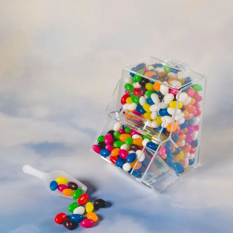 Picture of Assorted Colour Mini Jelly Beans in Dispenser