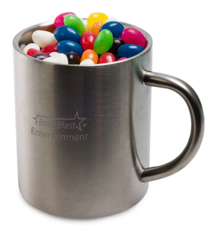 Picture of Assorted Colour Mini Jelly Beans in Java Mug