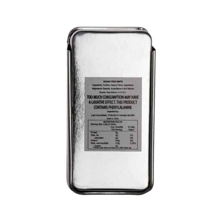 Picture of Sugar Free Breath Mints in Slider Tin