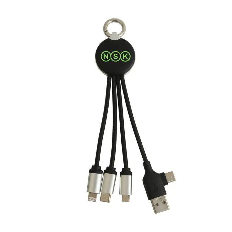Picture of Round Shaped Light Up Multi Charging Cable